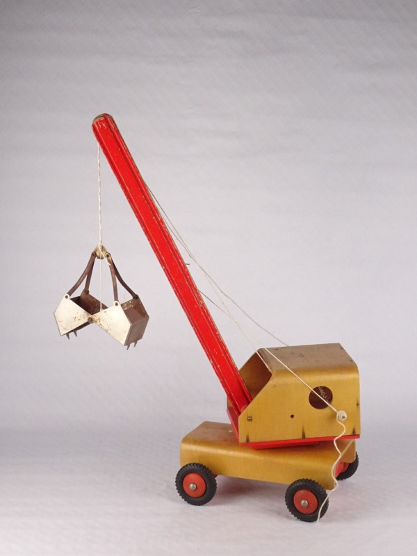 uitzondering Zoekmachinemarketing Converteren Vintage toy: Houten kraan. - De Kringwinkel