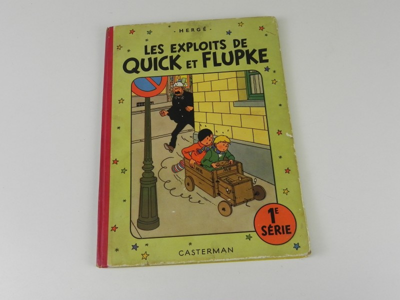 Hergé: "Les exploits de Quick et Flupke 1e série"  herdruk 1954