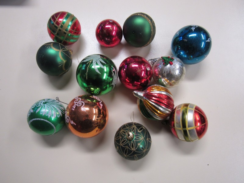 antieke kerstballen lot 1 vintage De Kringwinkel