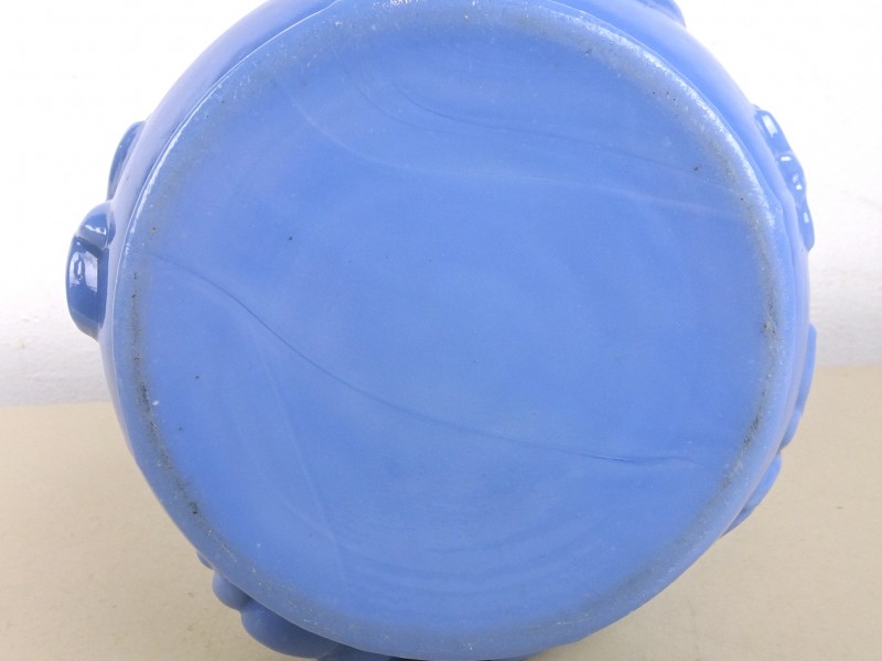 Vintage blauw opaline vaas