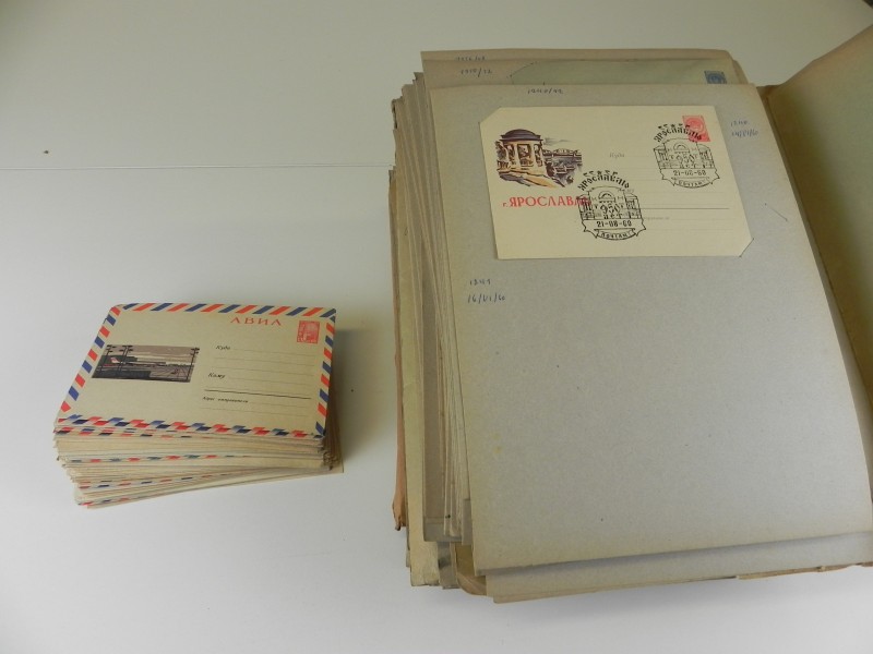 4600 gram aan briefomslagen uit de Sovjet-Unie jaren '50 '60