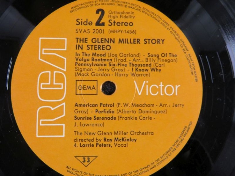 Lp - The new Glenn Miller orchestra under direction of Ray McKinley