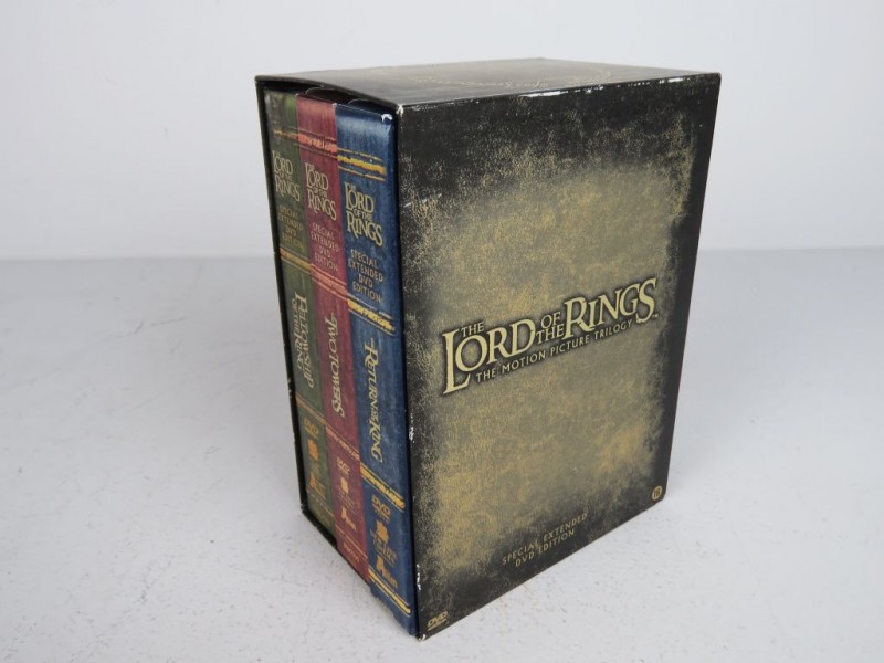 The Lord of the Rings DVD box. 3 films.