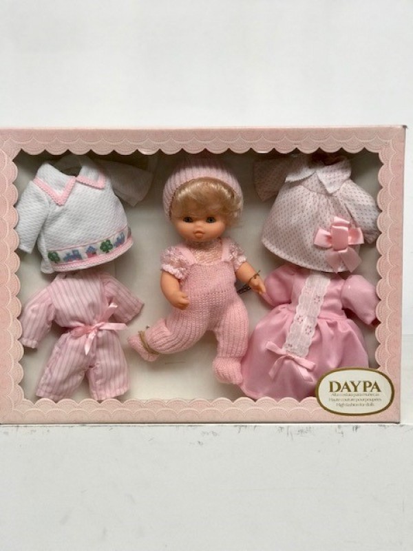 Vintage Daypa Doll Set pop+extra kledij
