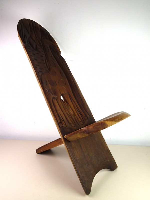 Afrikaanse houten stoel
