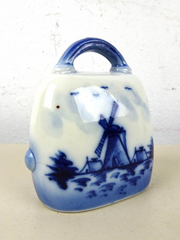 Vintage aardewerk bel (Delft)