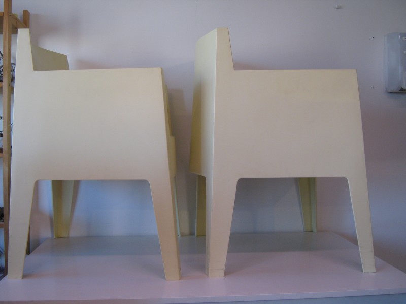 set 4 design stoelen toy chair van Philippe Starck