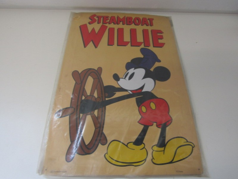 Blikken Plaat Mickey Mouse’ Steamboat Willie’