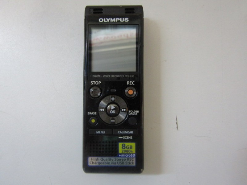 Olympus WS-853, Dictafoon, zwart