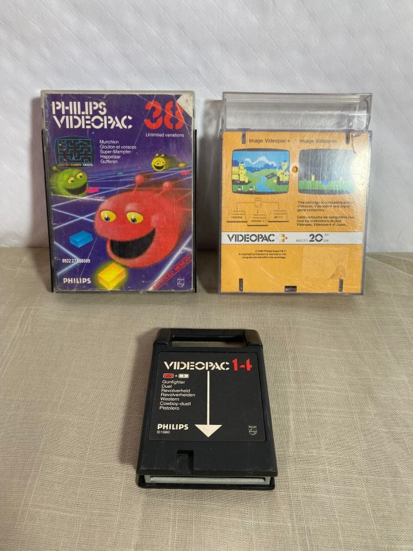3 Vintage Philips Videopac games