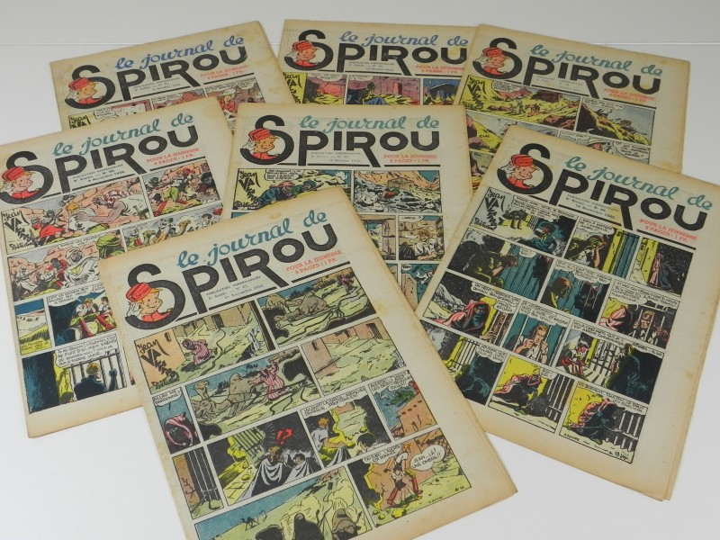 Lot 7: 7 losse nummers van Le journal de Spirou 1942