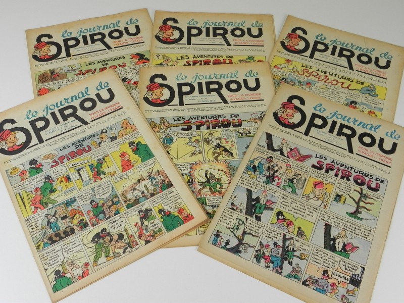 Lot 5: 6 losse nummers van Le journal de Spirou 1942