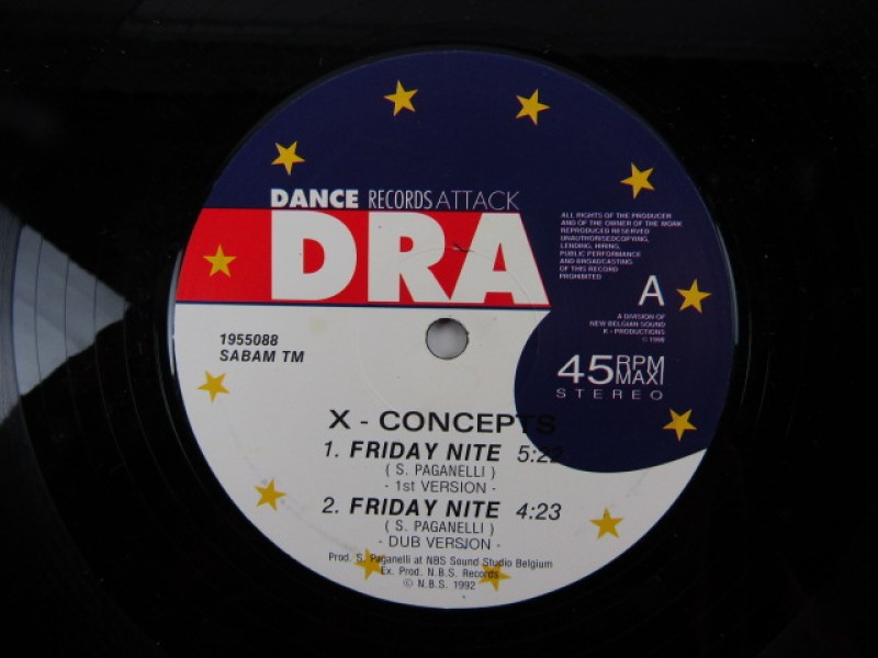Maxi Single, X Concepts, Friday Nite, 1992