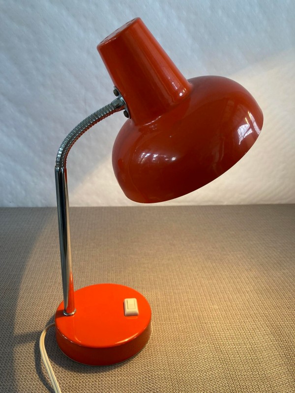 Vintage oranje bureaulampje