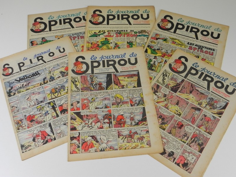 Lot 6: 6 losse nummers van Le journal de Spirou 1942