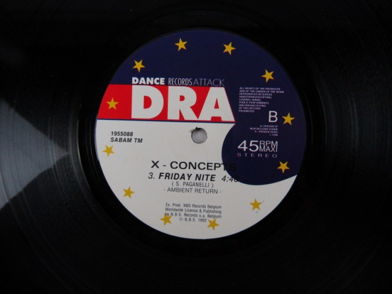 Maxi Single, X Concepts, Friday Nite, 1992
