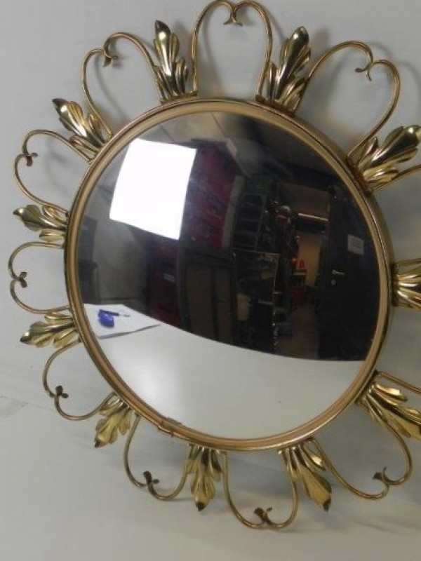 Woordvoerder elektrode onregelmatig Vintage ronde spiegel - De Kringwinkel