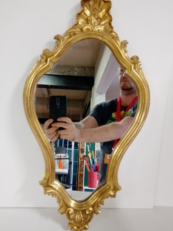 Kleine spiegel in Barok De
