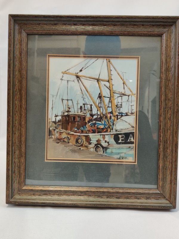 Schilderij, Fishing Boat, Walker