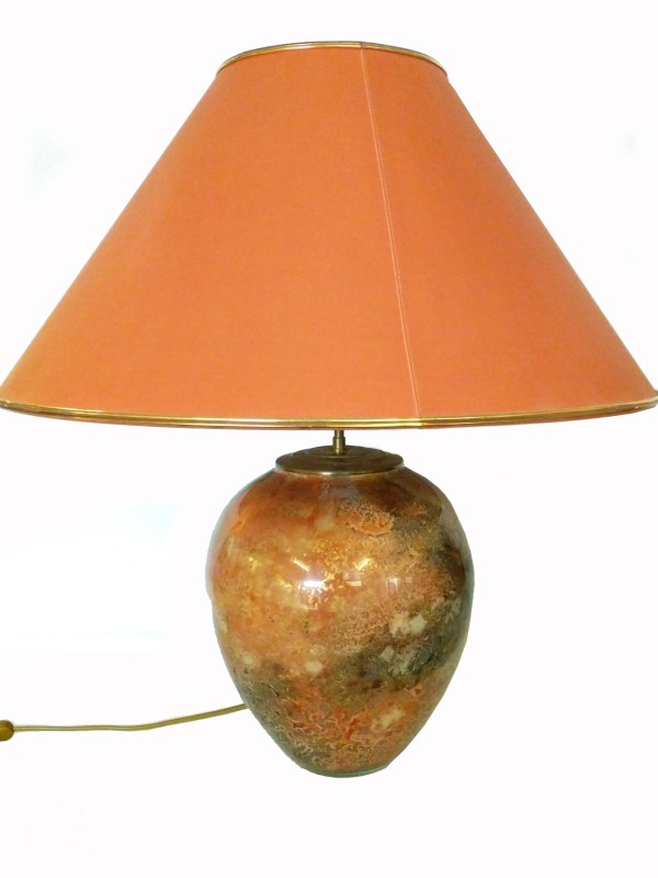 Vintage Tafellamp met label: Laque-Line