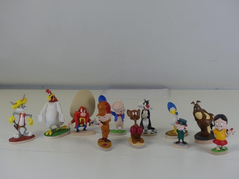 Lot De 10 Figurines Looney Tunes (Tweety Bird, Bugs Bunny) 3cm - Collection, Jouets D'occasion Avec Petits Défauts