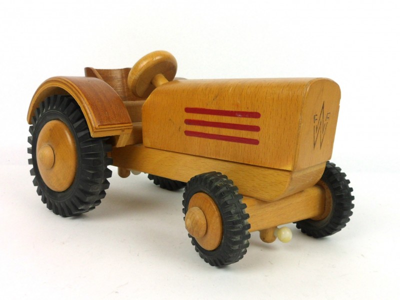 hoofdkussen Buitenland recorder Vintage houten tractor (Werdauer) - De Kringwinkel